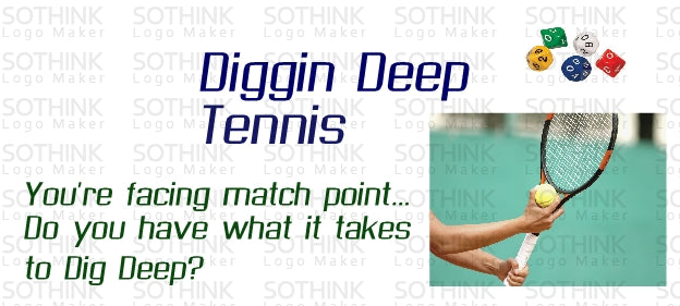 Diggin Deep Tennis - Game Parts