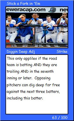 Diggin Deep Baseball - Game Parts