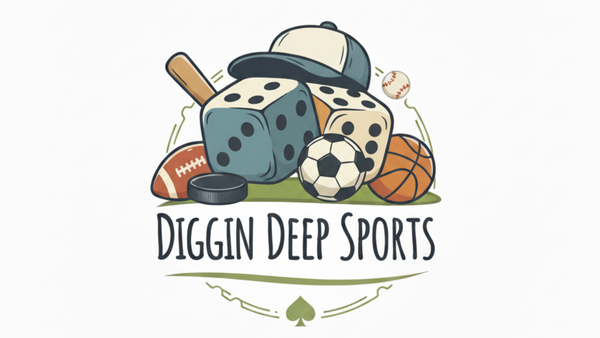 Diggin Deep Sports Logo with Dice Pips